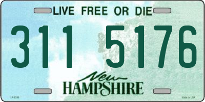 NH license plate 3115176