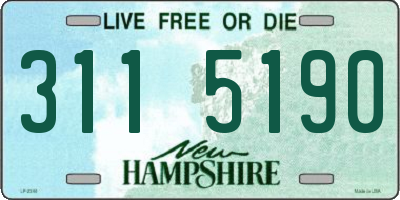 NH license plate 3115190