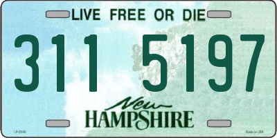 NH license plate 3115197