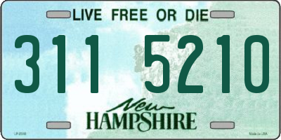 NH license plate 3115210