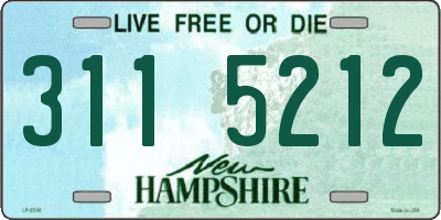 NH license plate 3115212
