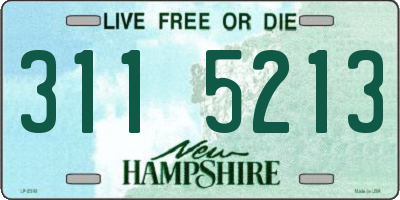 NH license plate 3115213