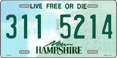 NH license plate 3115214