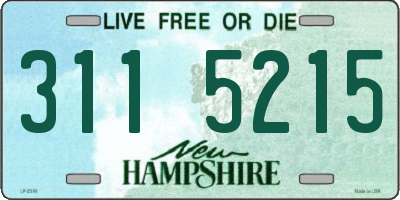 NH license plate 3115215