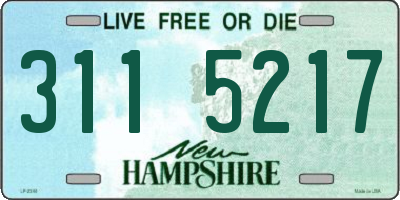 NH license plate 3115217