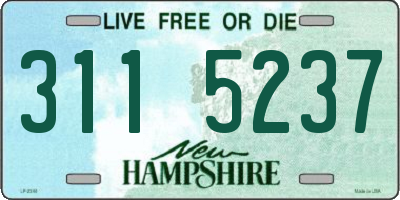 NH license plate 3115237