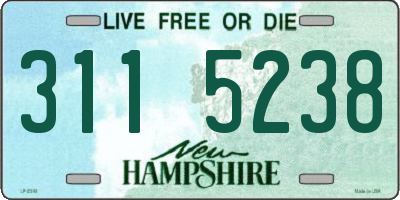 NH license plate 3115238