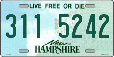 NH license plate 3115242