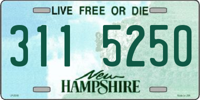 NH license plate 3115250