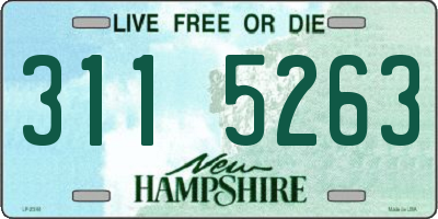 NH license plate 3115263