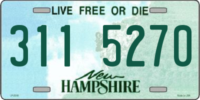 NH license plate 3115270
