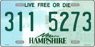 NH license plate 3115273