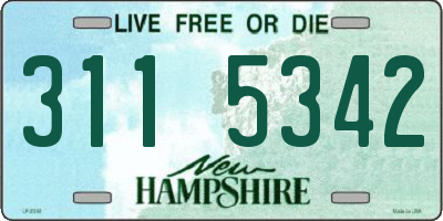 NH license plate 3115342