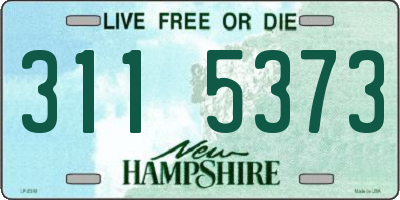 NH license plate 3115373