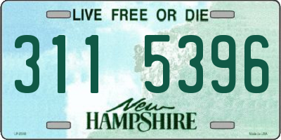 NH license plate 3115396