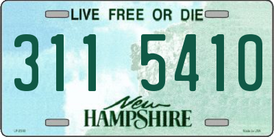 NH license plate 3115410