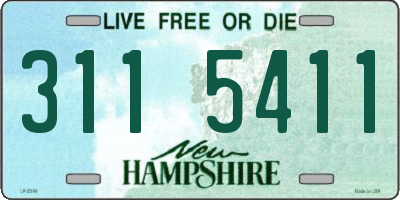 NH license plate 3115411