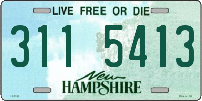NH license plate 3115413