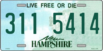 NH license plate 3115414