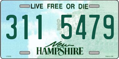 NH license plate 3115479