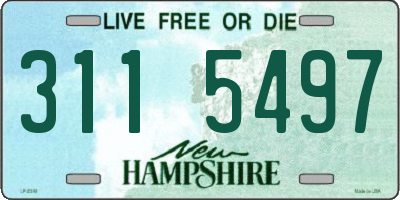 NH license plate 3115497