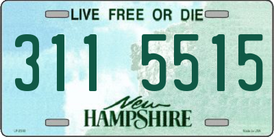NH license plate 3115515