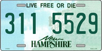 NH license plate 3115529
