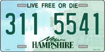 NH license plate 3115541