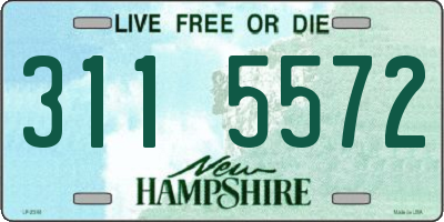 NH license plate 3115572