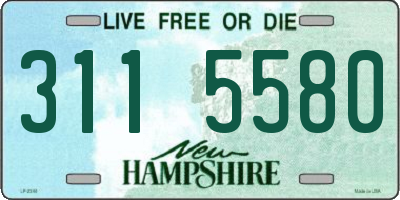 NH license plate 3115580