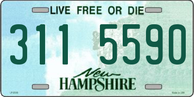 NH license plate 3115590