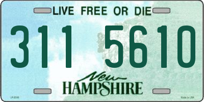 NH license plate 3115610