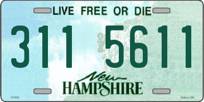 NH license plate 3115611
