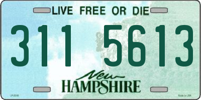 NH license plate 3115613