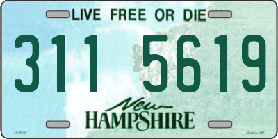 NH license plate 3115619