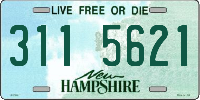 NH license plate 3115621