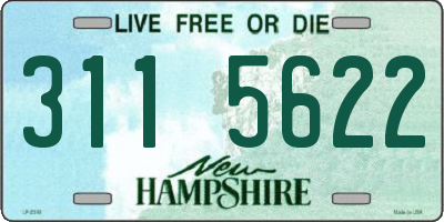 NH license plate 3115622