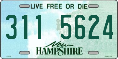 NH license plate 3115624