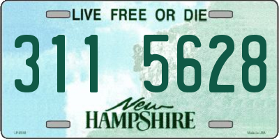 NH license plate 3115628
