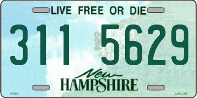 NH license plate 3115629