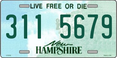 NH license plate 3115679
