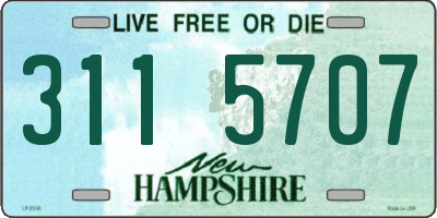 NH license plate 3115707