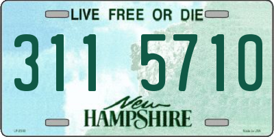 NH license plate 3115710