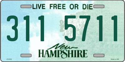 NH license plate 3115711