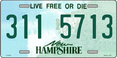 NH license plate 3115713