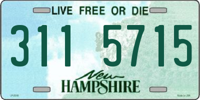 NH license plate 3115715