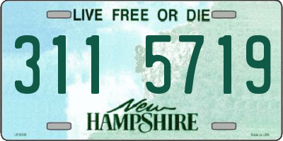 NH license plate 3115719