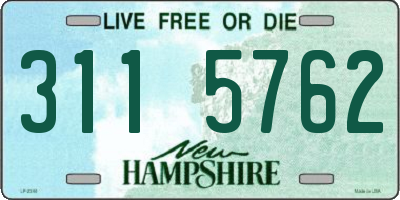 NH license plate 3115762