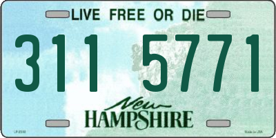 NH license plate 3115771