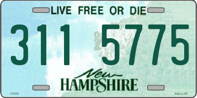 NH license plate 3115775